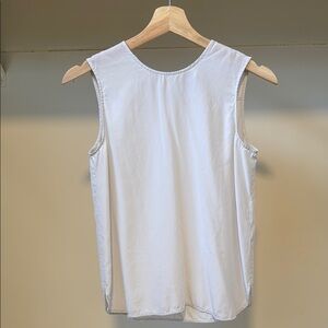 Silk Everlane Gray/white Sleeveless Top